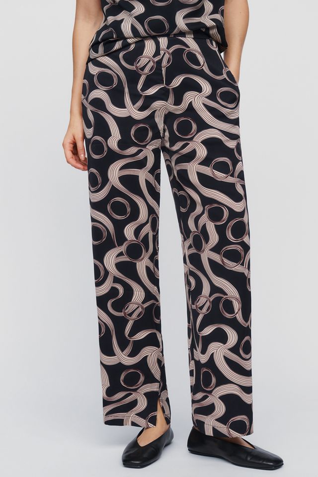 Maude Club Hayden High-Rise Straight-Leg Pants #1