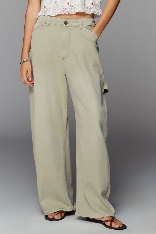 【新品】LOHEN DRAWCORD CHINO PANTS チノローヘン　36 Kayden Chino High Rise Barrel Pants by Pilcro | Anthropologie