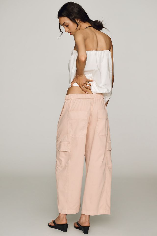 Pilcro Izzie Relaxed Pull-On Cargo Barrel Pants #3