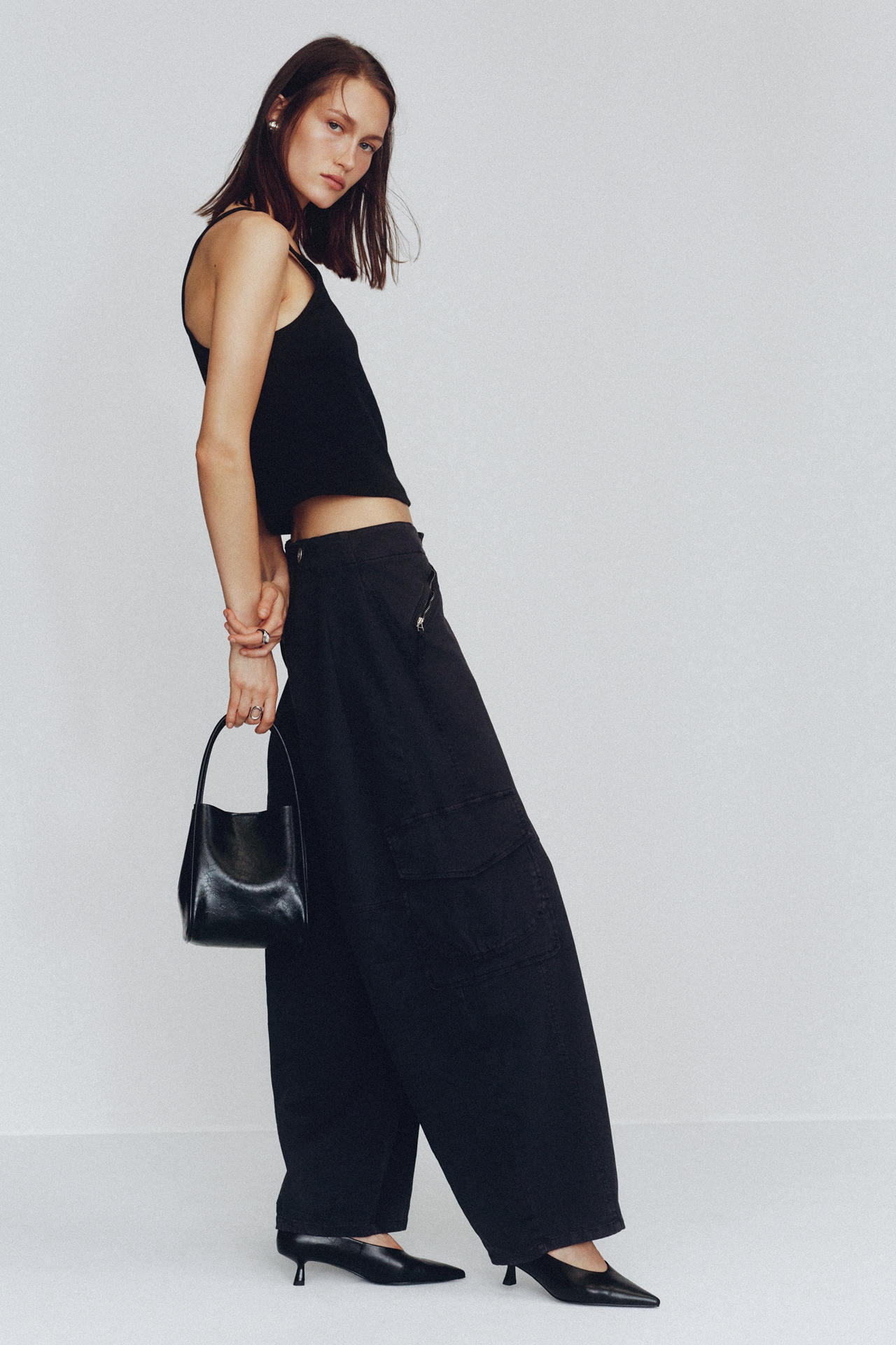 Pilcro Aero Wide-Leg Cargo Pants