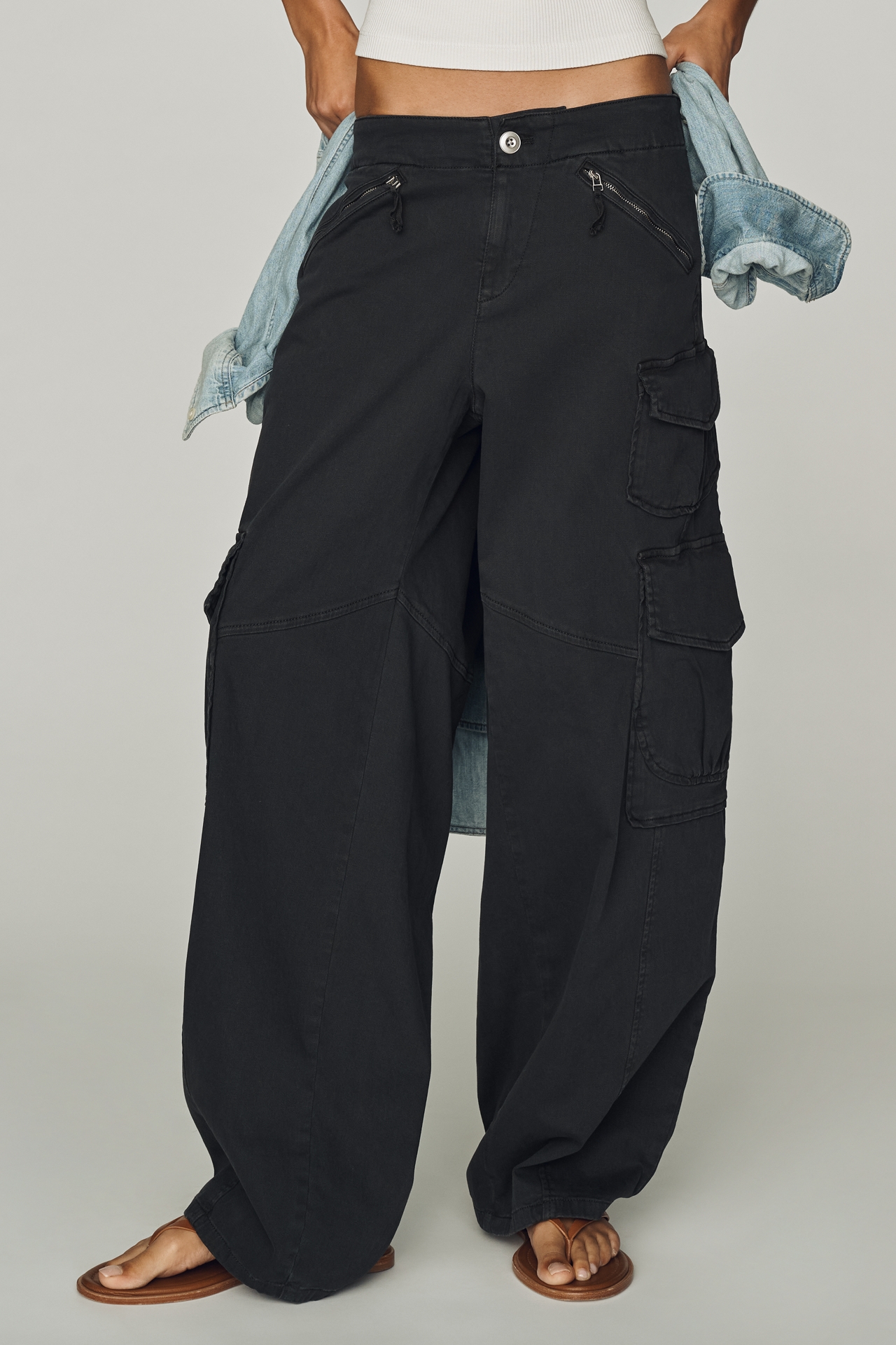 Pilcro Aero Wide Leg Cargo Pants