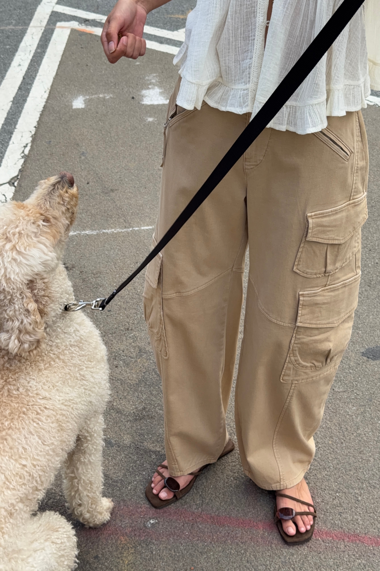 Pilcro Aero Wide-Leg Cargo Pants