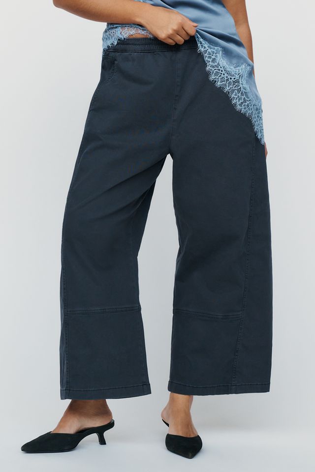 Pilcro Izzie Cropped Mid-Rise Barrel-Leg Pants #1