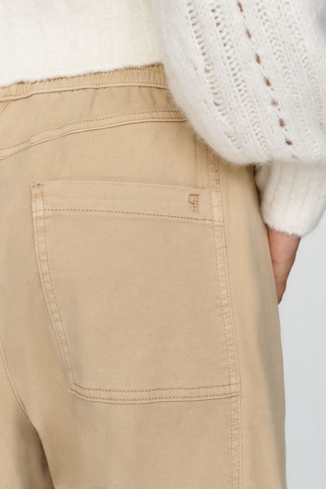 Pilcro Izzie Cropped Mid-Rise Barrel-Leg Pants #1