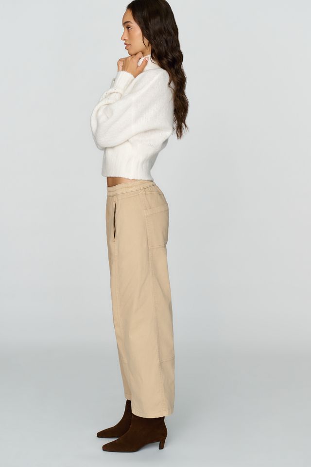 Pilcro Izzie Cropped Mid-Rise Barrel-Leg Pants #3