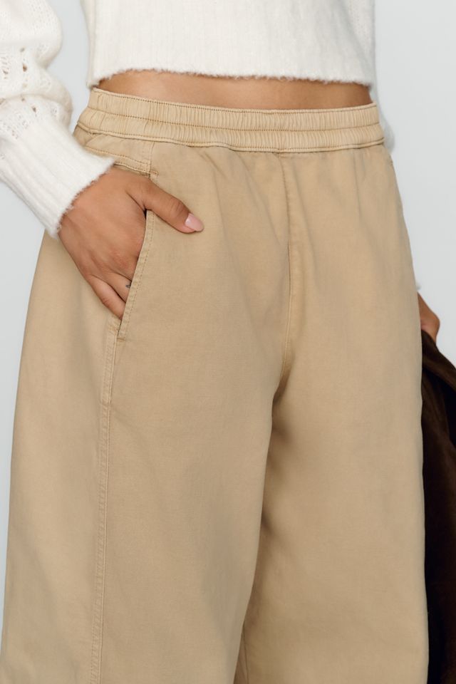 Pilcro Izzie Cropped Mid-Rise Barrel-Leg Pants #4
