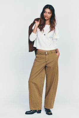 Pilcro Aero Wide-Leg Chino Pants
