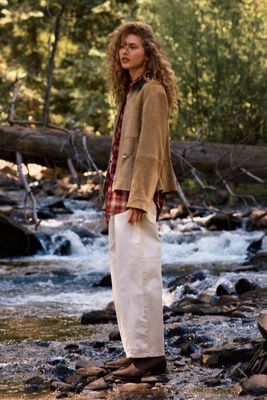 Pilcro Aero Wide-Leg Chino Pants