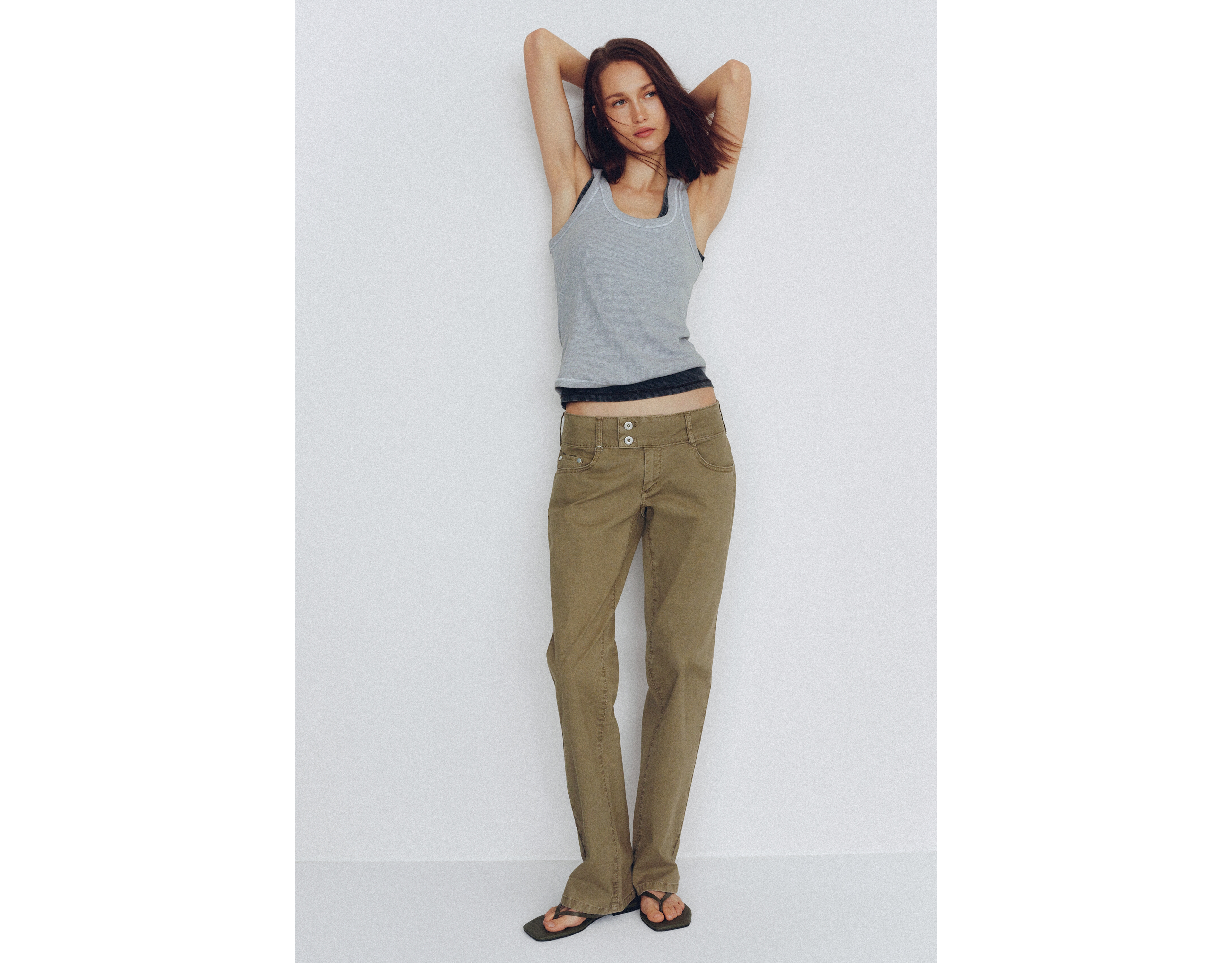 Pilcro Billy Low-Rise Bootcut Pants