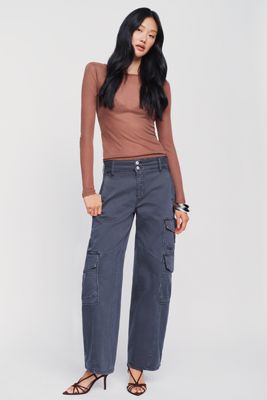 Pantalon cargo à jambes larges Aero par Pilcro
