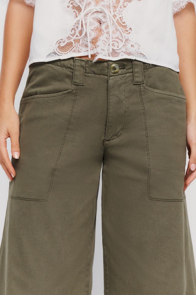 Pilcro Mid Rise Wide Leg Culotte Pants #1