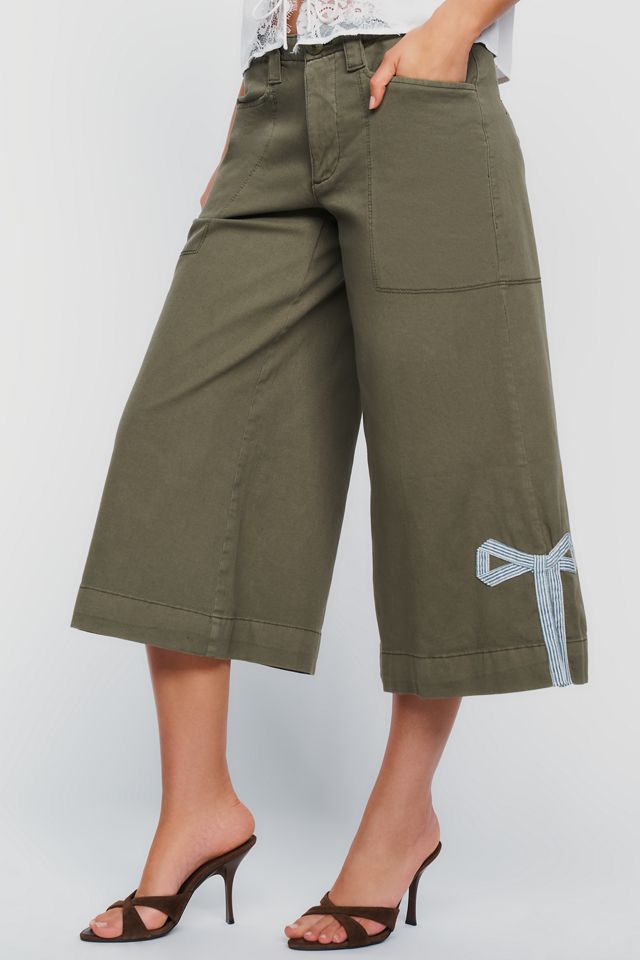 Pilcro Mid Rise Wide Leg Culotte Pants #2