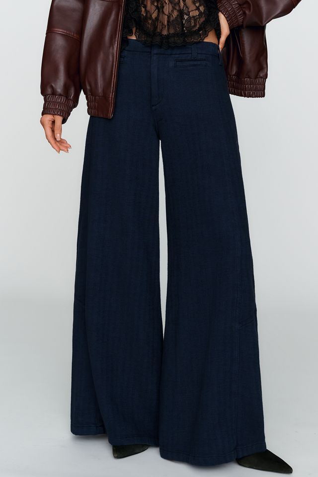 Pilcro Lola Mid-Rise Wide-Leg Palazzo Trousers #1
