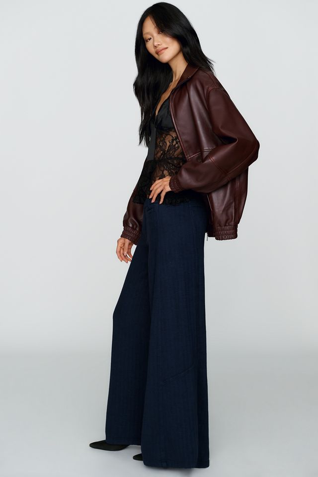 Pilcro Lola Mid-Rise Wide-Leg Palazzo Trousers #2