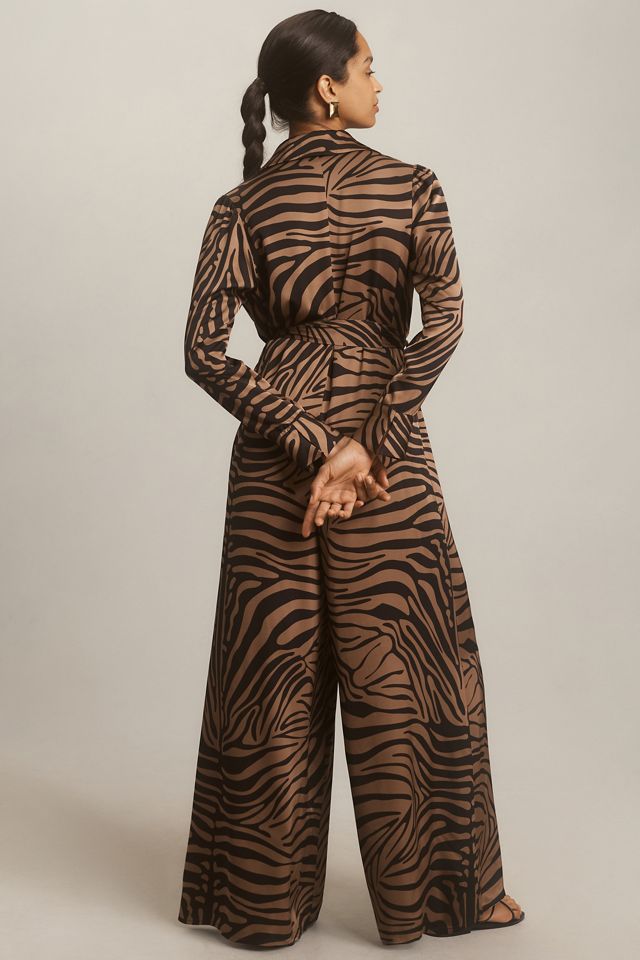 Corey Lynn Calter Calista Zebra-Print Jumpsuit | Anthropologie