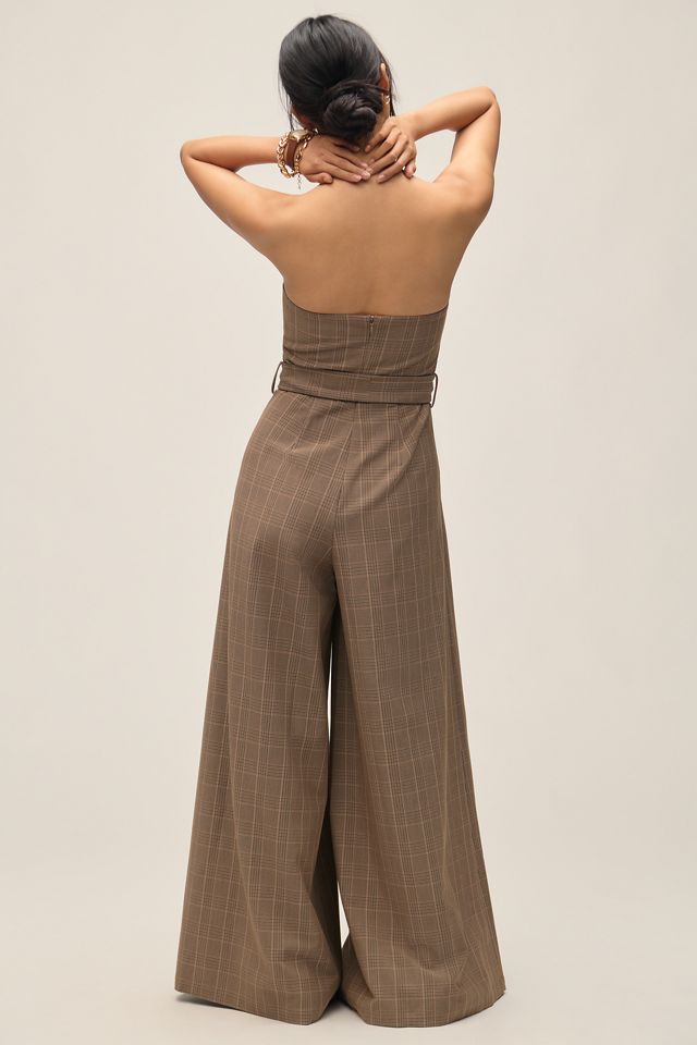Corey Lynn Calter Plaid Strapless Jumpsuit  #1