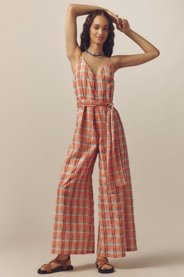 Corey Lynn Calter V-Neck Waistless Jumpsuit