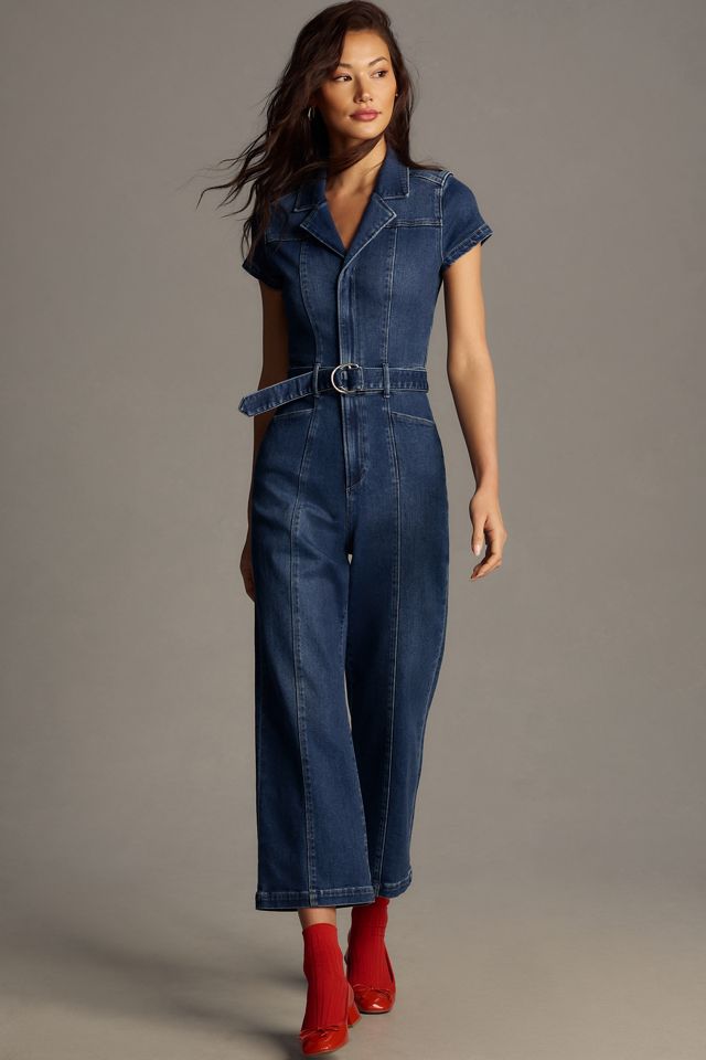 PAIGE Anessa Short-Sleeve Jumpsuit