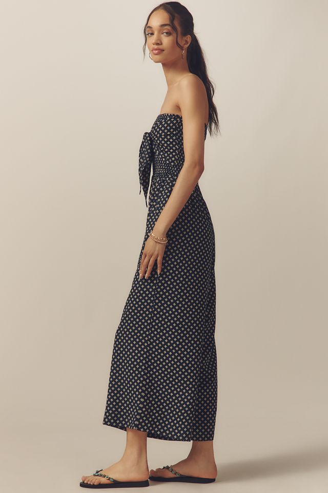 Bishop + Young Elva Strapless Tie-Front Striped Jumpsuit #2