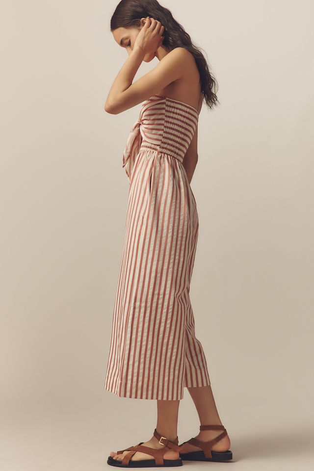 Bishop + Young Elva Strapless Tie-Front Striped Jumpsuit #2