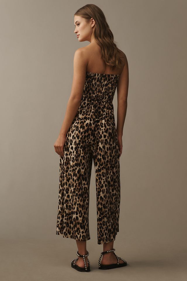 Bishop + Young Elva Strapless Tie-Front Leopard Jumpsuit #2