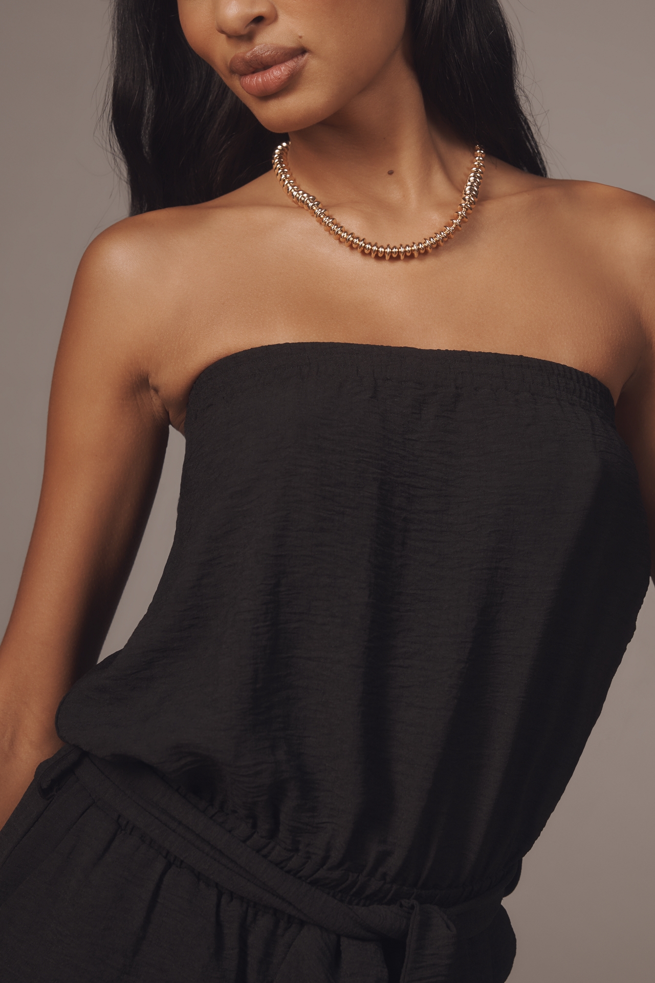 Bishop + Young Free Spirit Strapless Crop Jumpsuit