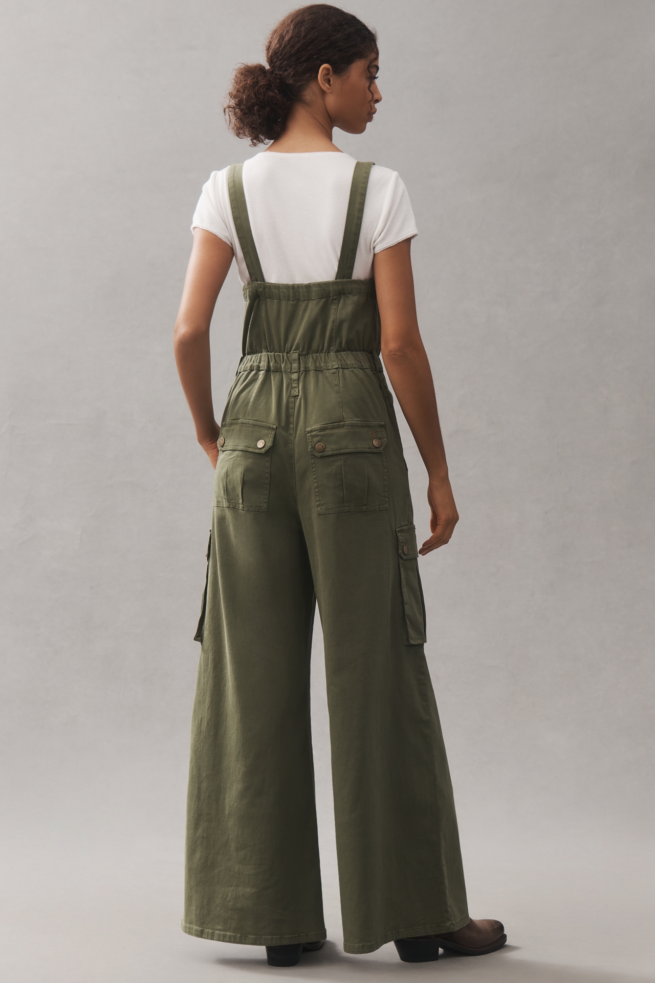 Pilcro Rosie Utility Wide-Leg Jumpsuit
