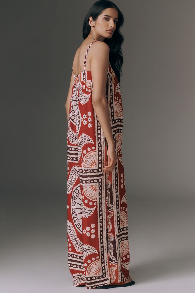 Cacay Waistless Wide-Leg Jumpsuit | Anthropologie