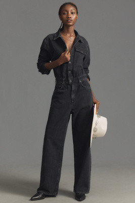 パンツ DENIM&SUPPLY RL black rayon jumpsuit 4124225550004_001_b