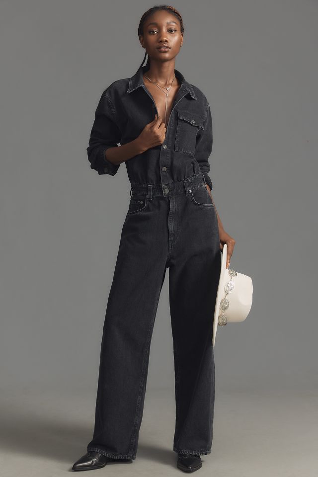 Agolde denim jumpsuit online