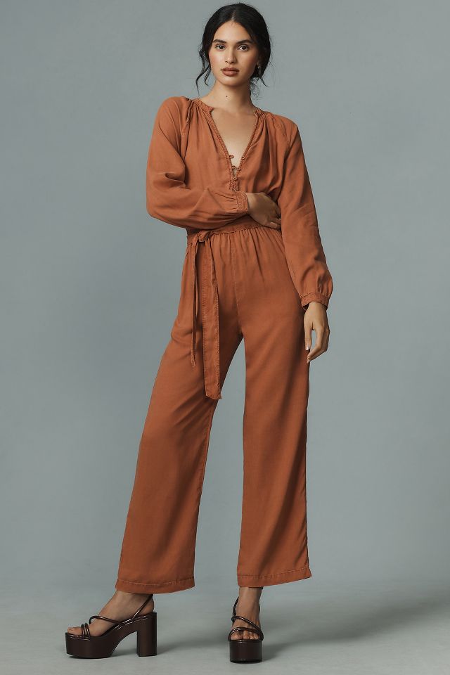 Bella Dahl Button Front Raglan Jumpsuit Anthropologie