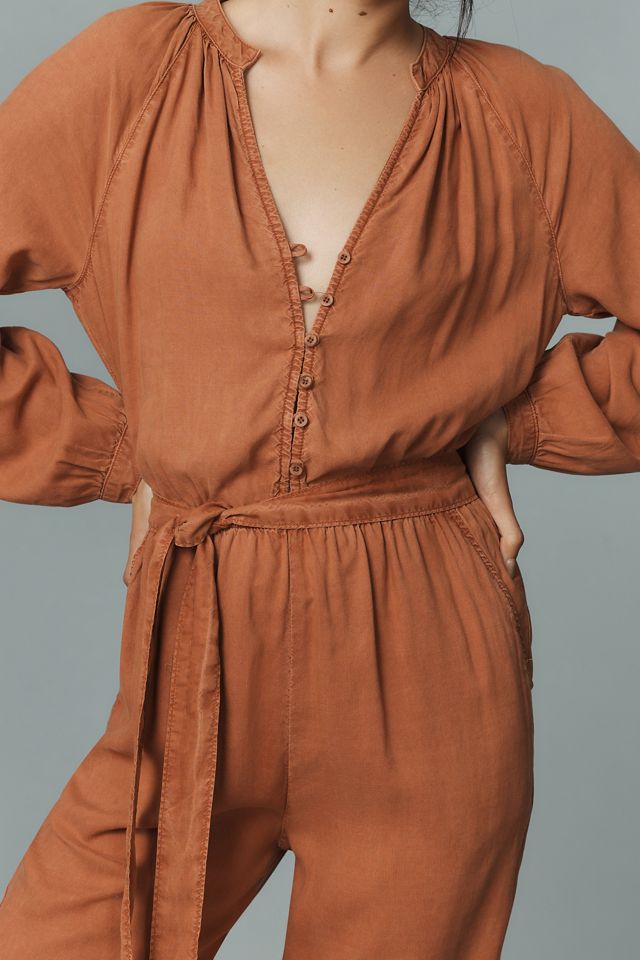 Bella Dahl Button-Front Raglan Jumpsuit #2
