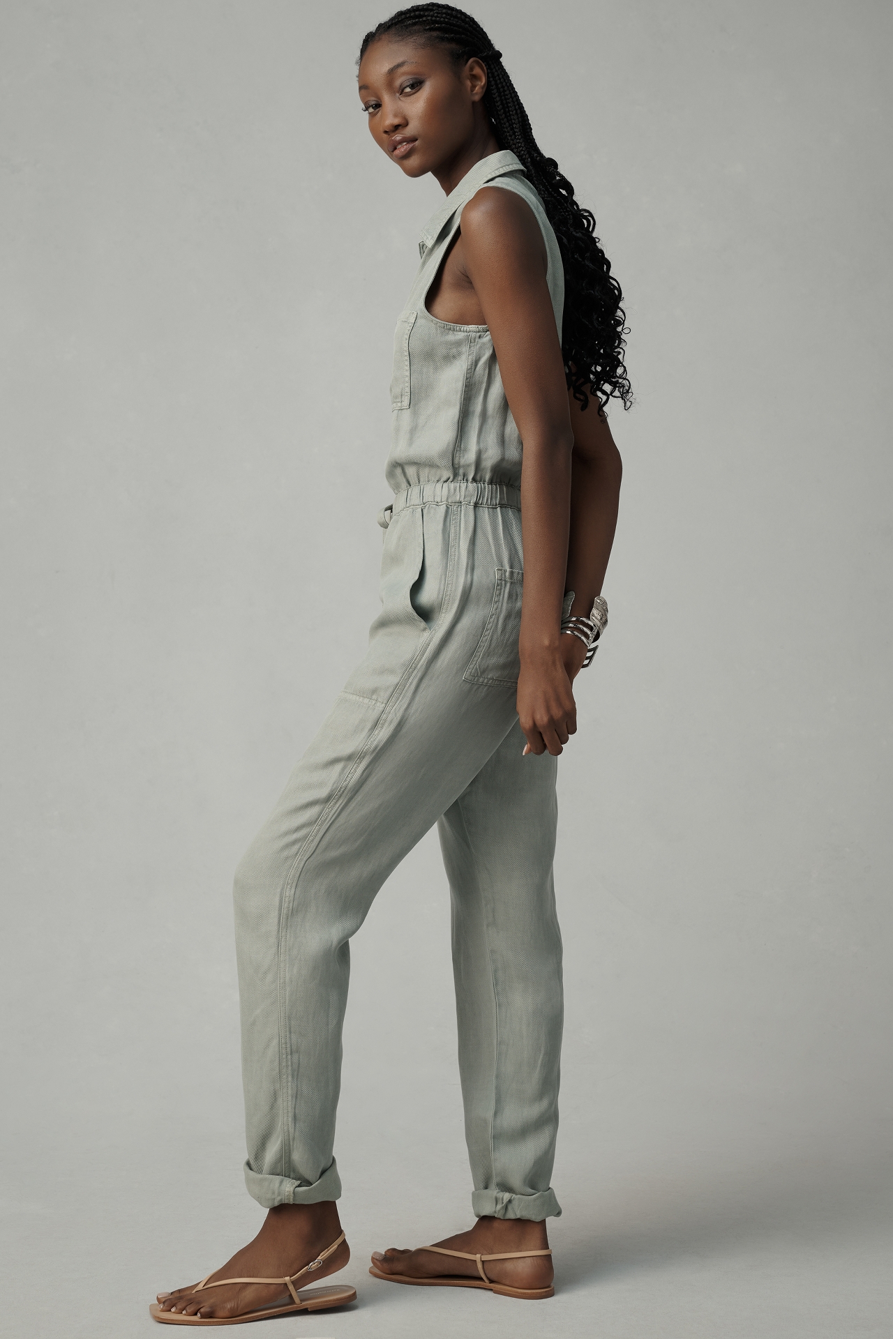 Cloth & Stone Sierra Linen Pocket Jumpsuit