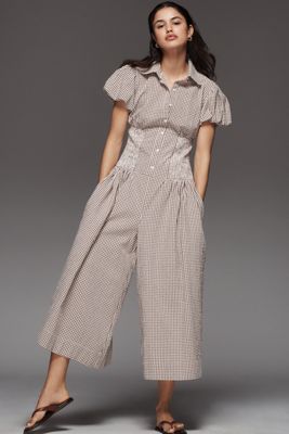 Tia Strapless Smock Jumpsuit
