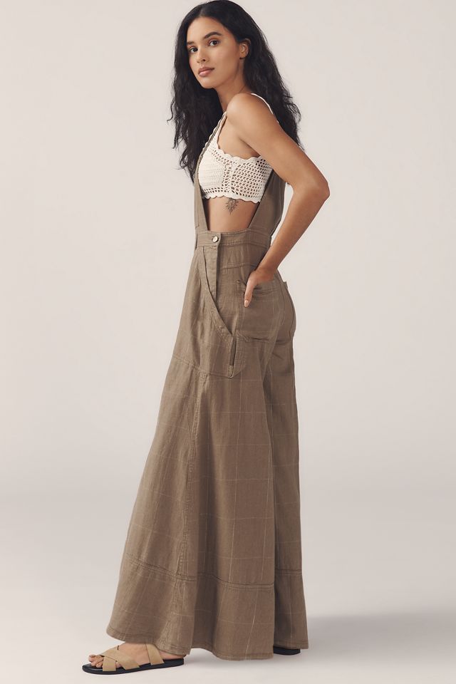 Pilcro Carpenter Wide-Leg Linen Cotton Jumpsuit #3