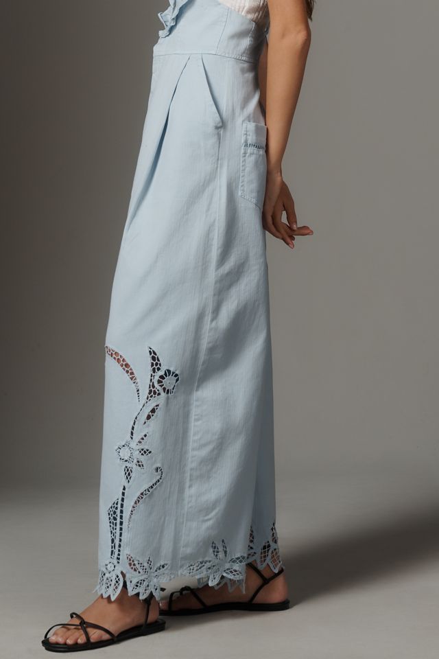 By Anthropologie Eyelet Washed Overalls | Anthropologie