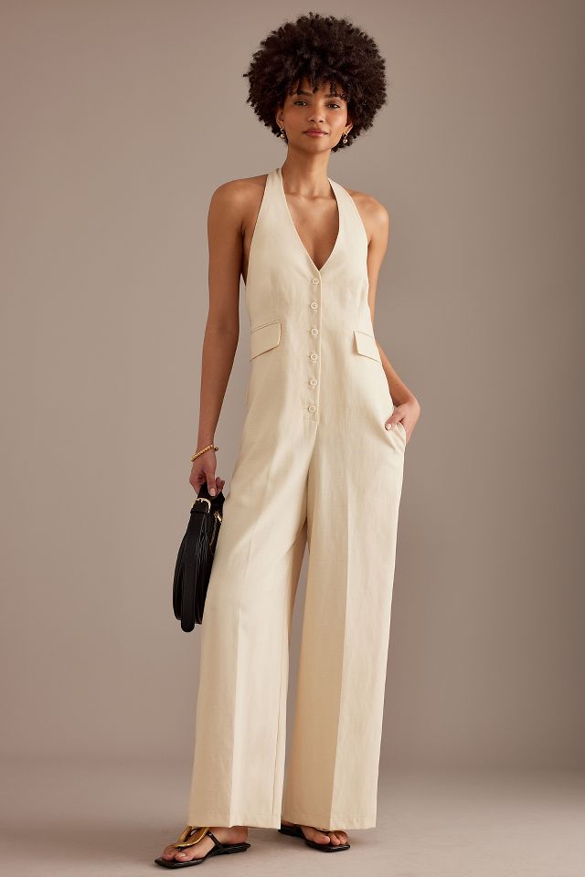 Maeve Myla Halterneck Tailored Jumpsuit