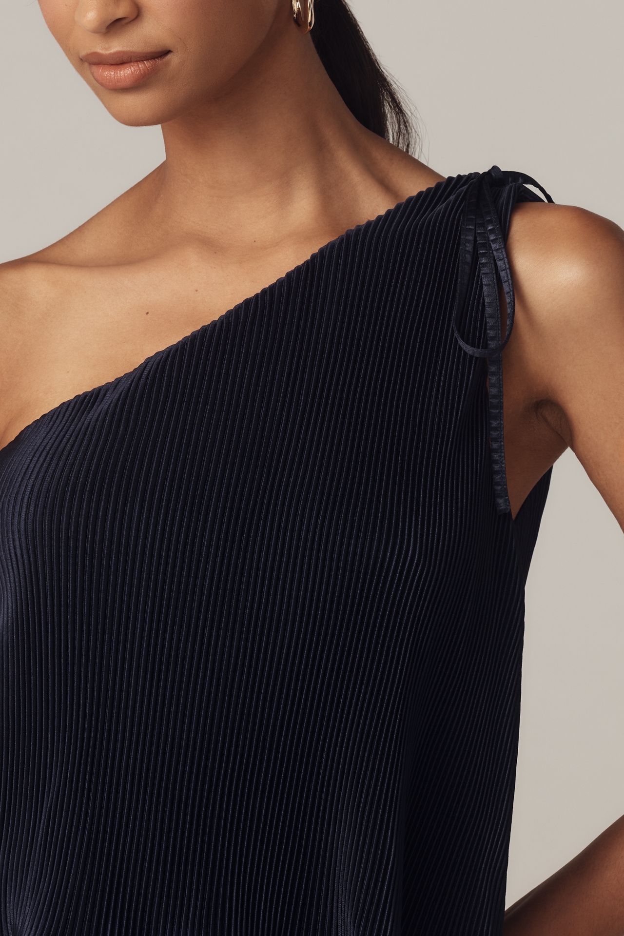 En Elly Twofer Plissé Jumpsuit