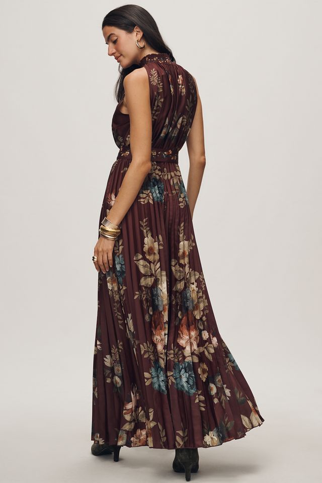 Ranna Gill Pleated Mock-Neck Floral Jumpsuit #2