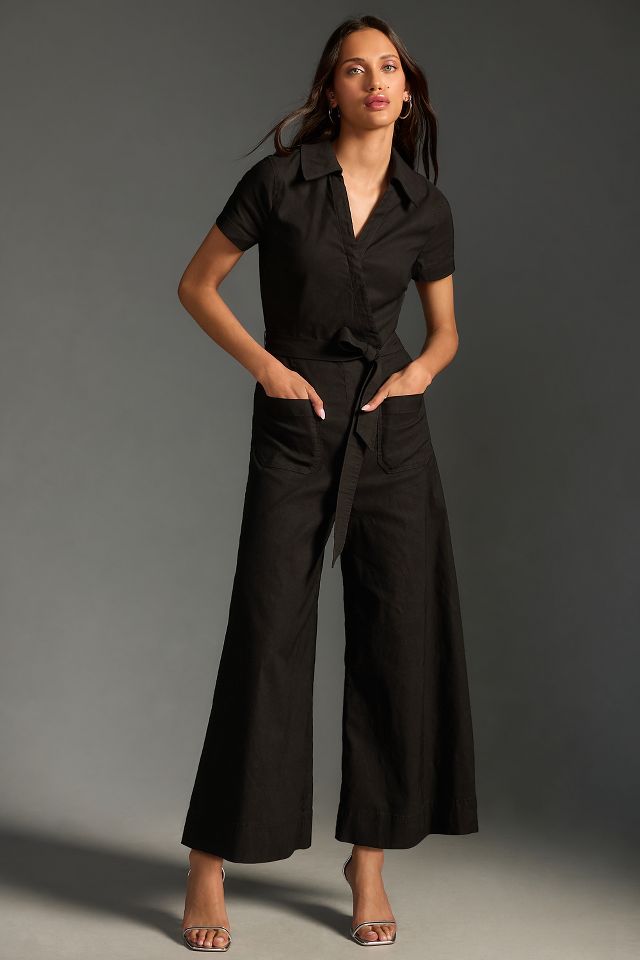 Anthropologie black hot sale jumpsuit