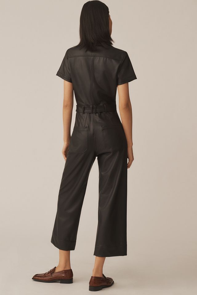 The Colette Weekend Jumpsuit by Maeve: Faux-Leather Edition #2
