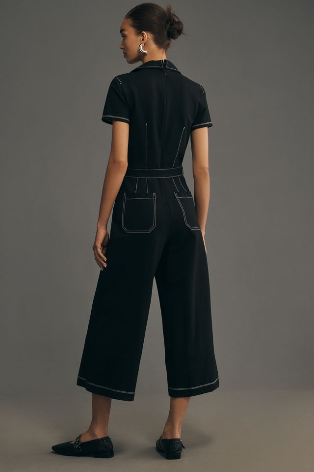Maeve Wrapped Culotte Jumpsuit: Ponte Edition #1