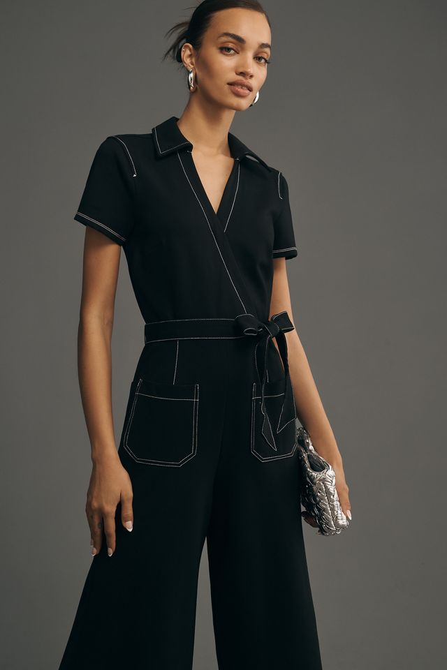 Maeve Wrapped Culotte Jumpsuit: Ponte Edition #2