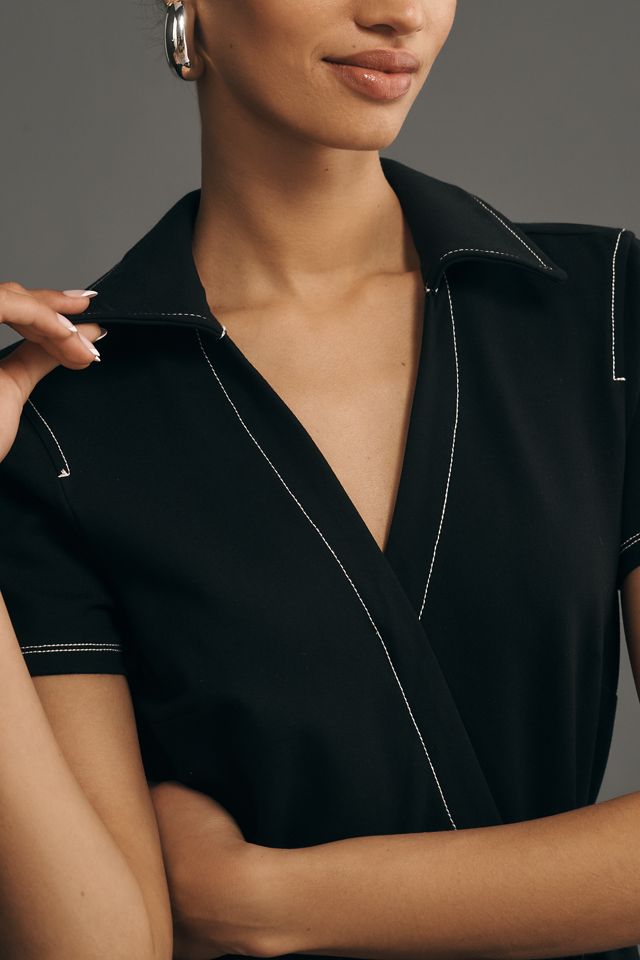 Maeve Wrapped Culotte Jumpsuit: Ponte Edition #3