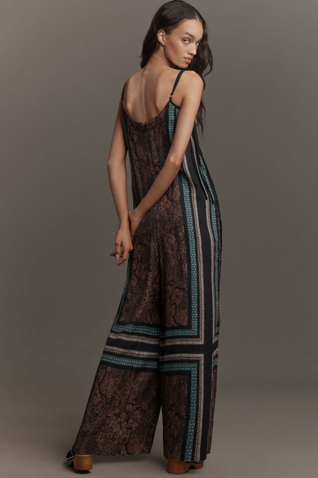 By Anthropologie Bedruckter Jumpsuit mit weitem Bein #1