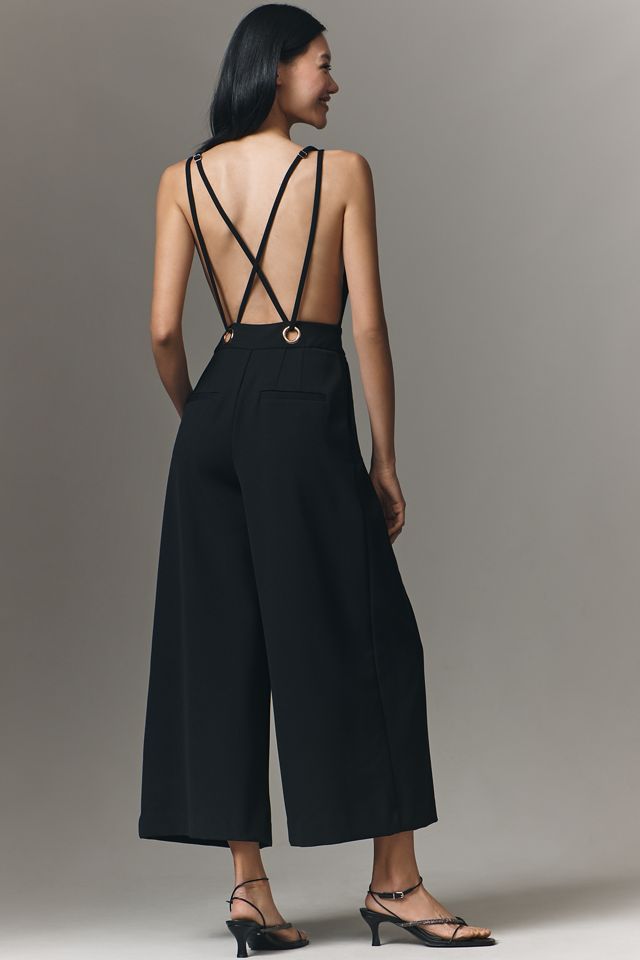 Maeve Sleeveless Deep-V Wide-Leg Jumpsuit #2