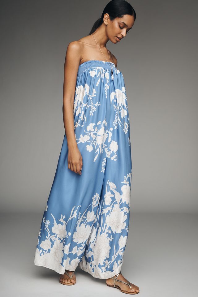 Maeve Printed Fluid Wide-Leg Jumpsuit #3
