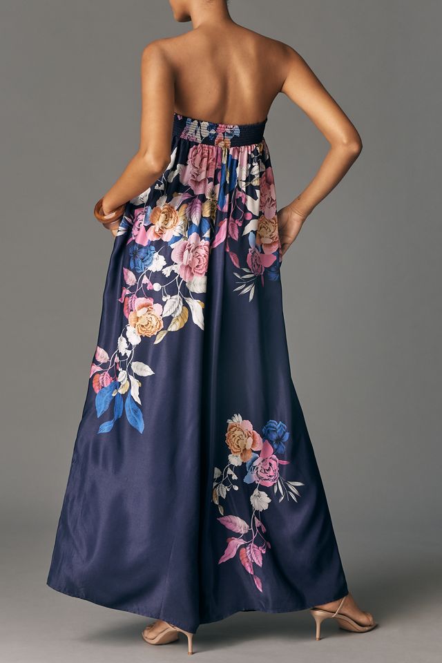 Maeve Printed Fluid Wide-Leg Jumpsuit #1