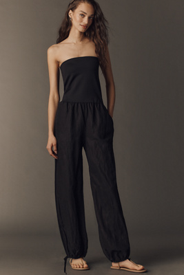 Strapless Twofer Jumpsuit