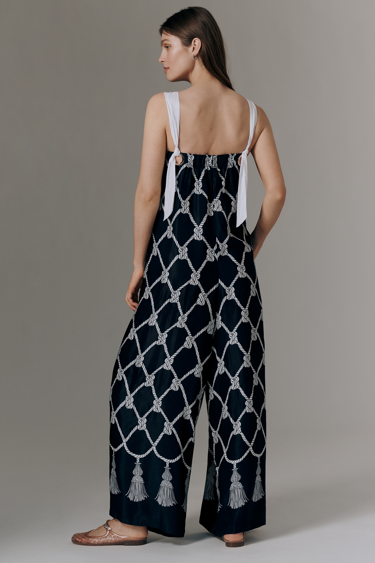 Maeve Fluid Printed Wide-Leg Jumpsuit